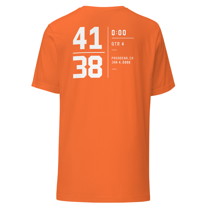 Texas 41–38 Classic Tee, back design preview.