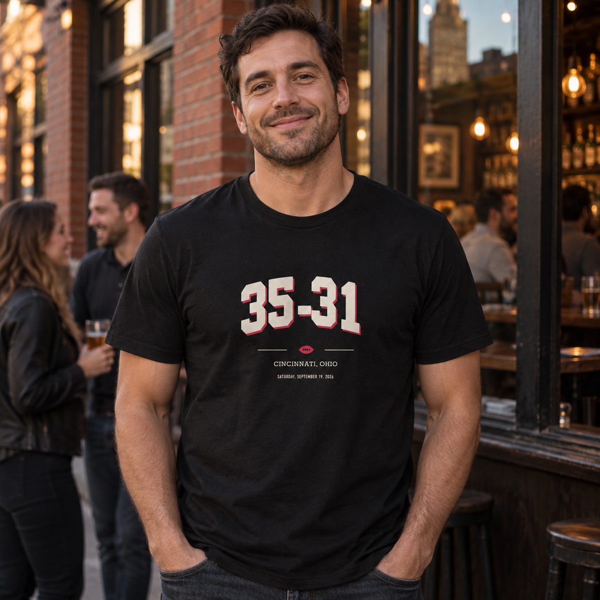 Cincinnati 35-31 lifestyle V5 - collegiate-unisex-front-bar