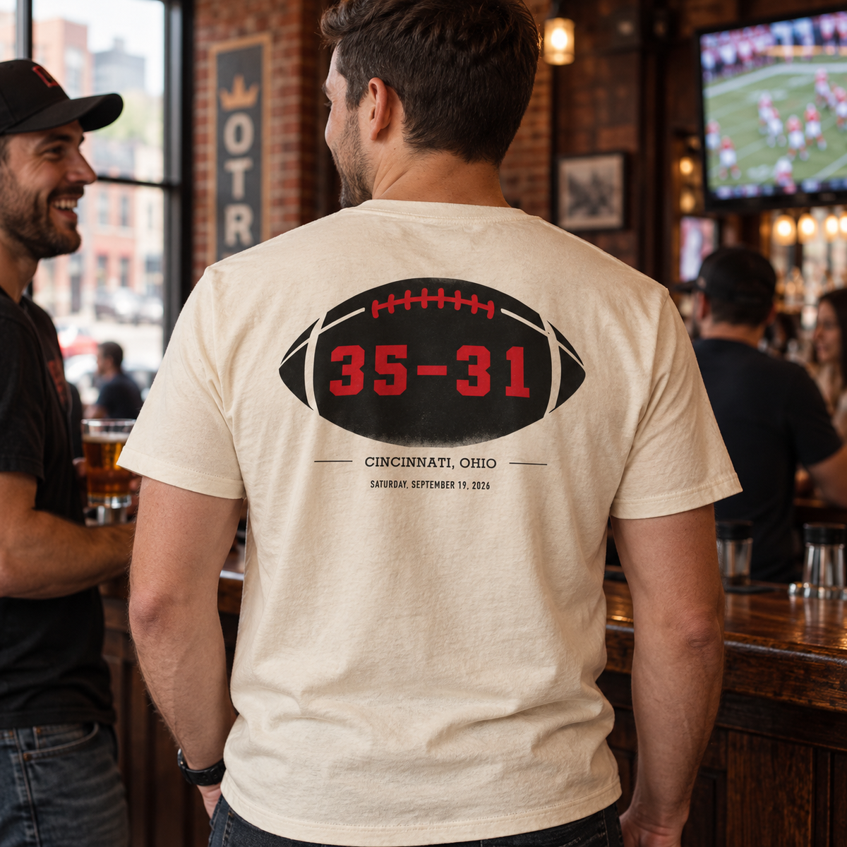Cincinnati 35-31 lifestyle V5 - game-day-unisex-back-bar